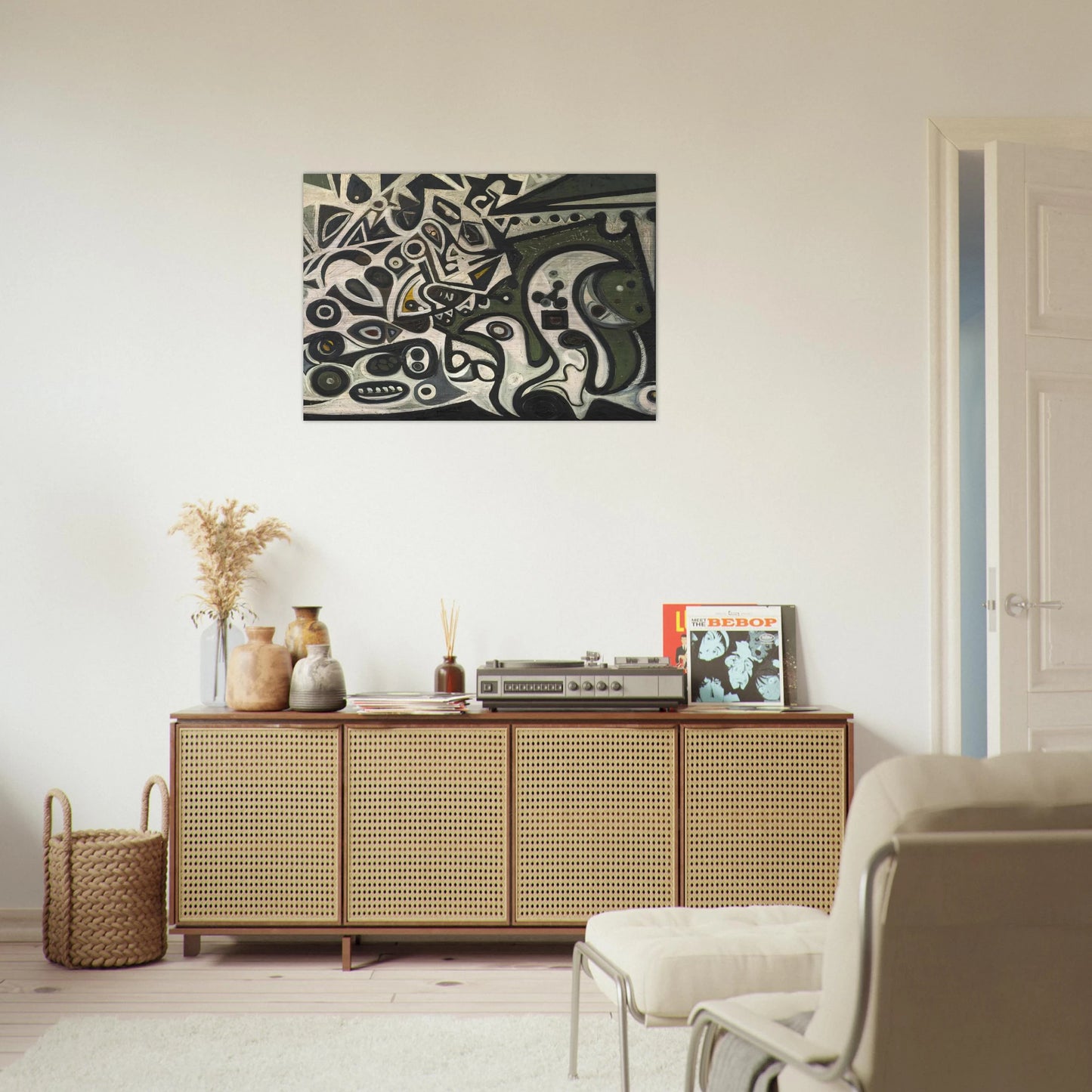 River Metamorphosis - 1939 - Richard Pousette-Dart Brushed Aluminum Print - 70x100 cm / 28x40 inches | Richard Pousette-Dart Aluminum Print | Richard Pousette-Dart Prints