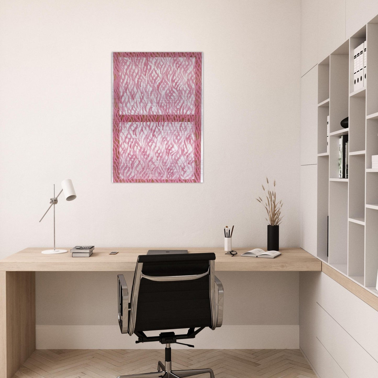 Segni rosa - 1967 - Carla Accardi Brushed Aluminum Print - 70x100 cm / 28x40 inches | Carla Accardi Aluminum Print | Carla Accardi Prints