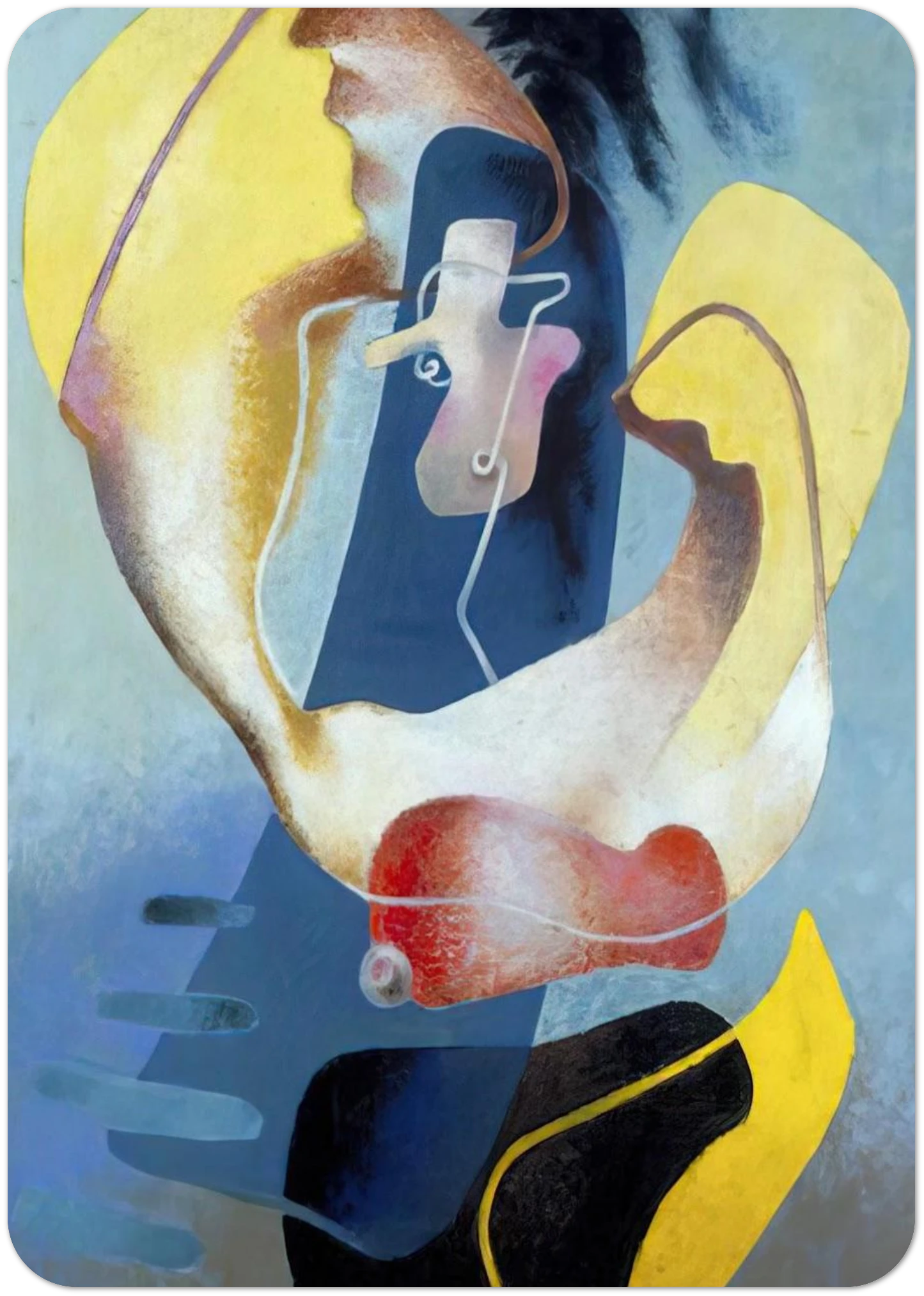 FIGURA NELLO SPAZIO I 1937 By Enrico Prampolini Pack of 10 Post Cards | Enrico Prampolini Post Cards | A6 (10.5 x 14.8 cm) - 4.1 x 5.8 inches