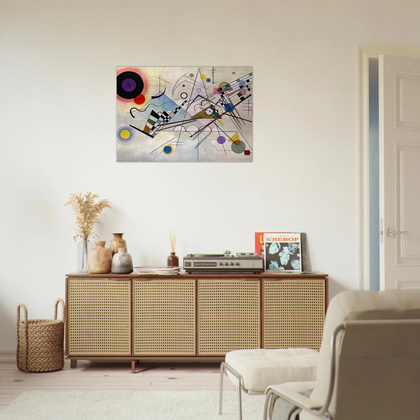 COMPOSITION 8 1923 - Wassily Kandinsky Brushed Aluminum Print - 70x100 cm / 28x40 inches | Wassily Kandinsky Aluminum Print | Wassily Kandinsky Prints