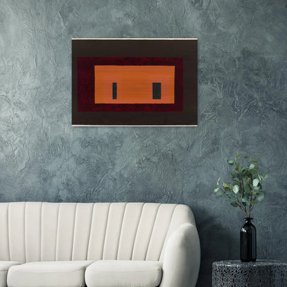 VARIANT ADOBE 1947 1 - Josef Albers Brushed Aluminum Print - 70x100 cm / 28x40 inches | Josef Albers Aluminum Print | Josef Albers Prints
