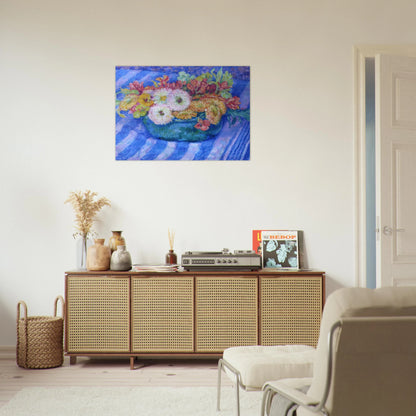 YELLOW BOUQUET 1917 - Theo van Rysselberghe Brushed Aluminum Print - 70x100 cm / 28x40 inches | Theo van Rysselberghe Aluminum Print | Theo van Rysselberghe Prints