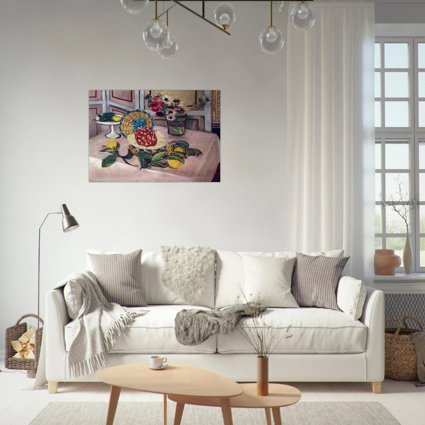 STILL LIFE WITH PINEAPPLES 1940 - Henri Matisse Brushed Aluminum Print - 70x100 cm / 28x40 inches | Henri Matisse Aluminum Print | Henri Matisse Prints