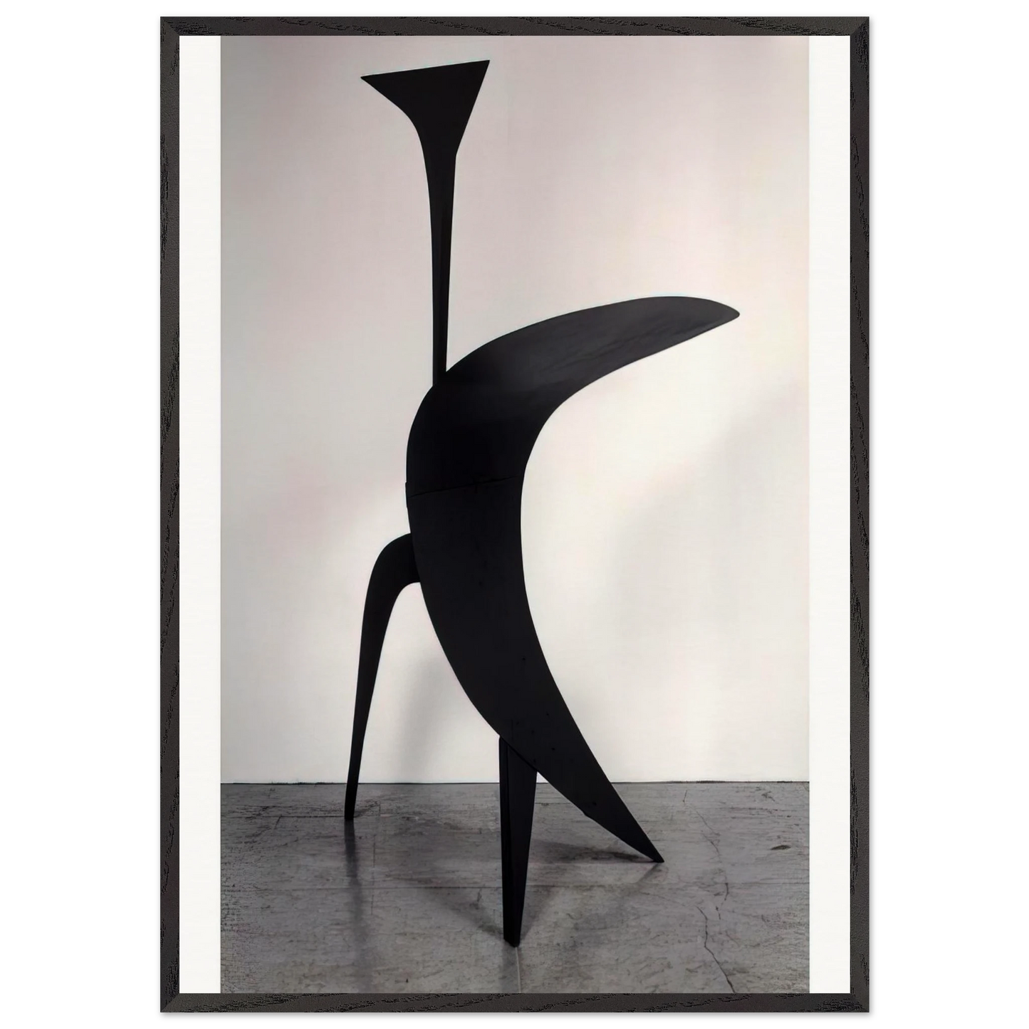 THE BIG EAR 1943 - Alexander Calder 70x100 cm / 28x40 inches Framed Art Print – Black Wooden Frame