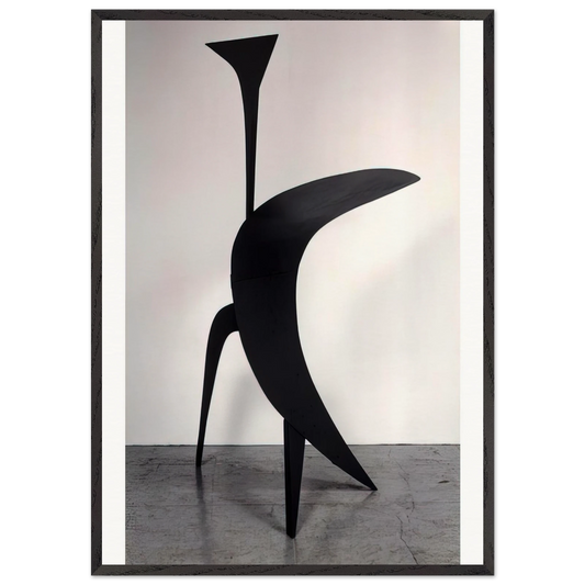 THE BIG EAR 1943 - Alexander Calder 70x100 cm / 28x40 inches Framed Art Print – Black Wooden Frame