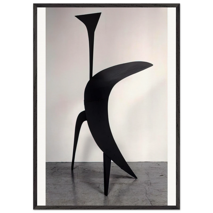 THE BIG EAR 1943 - Alexander Calder 70x100 cm / 28x40 inches Framed Art Print – Black Wooden Frame