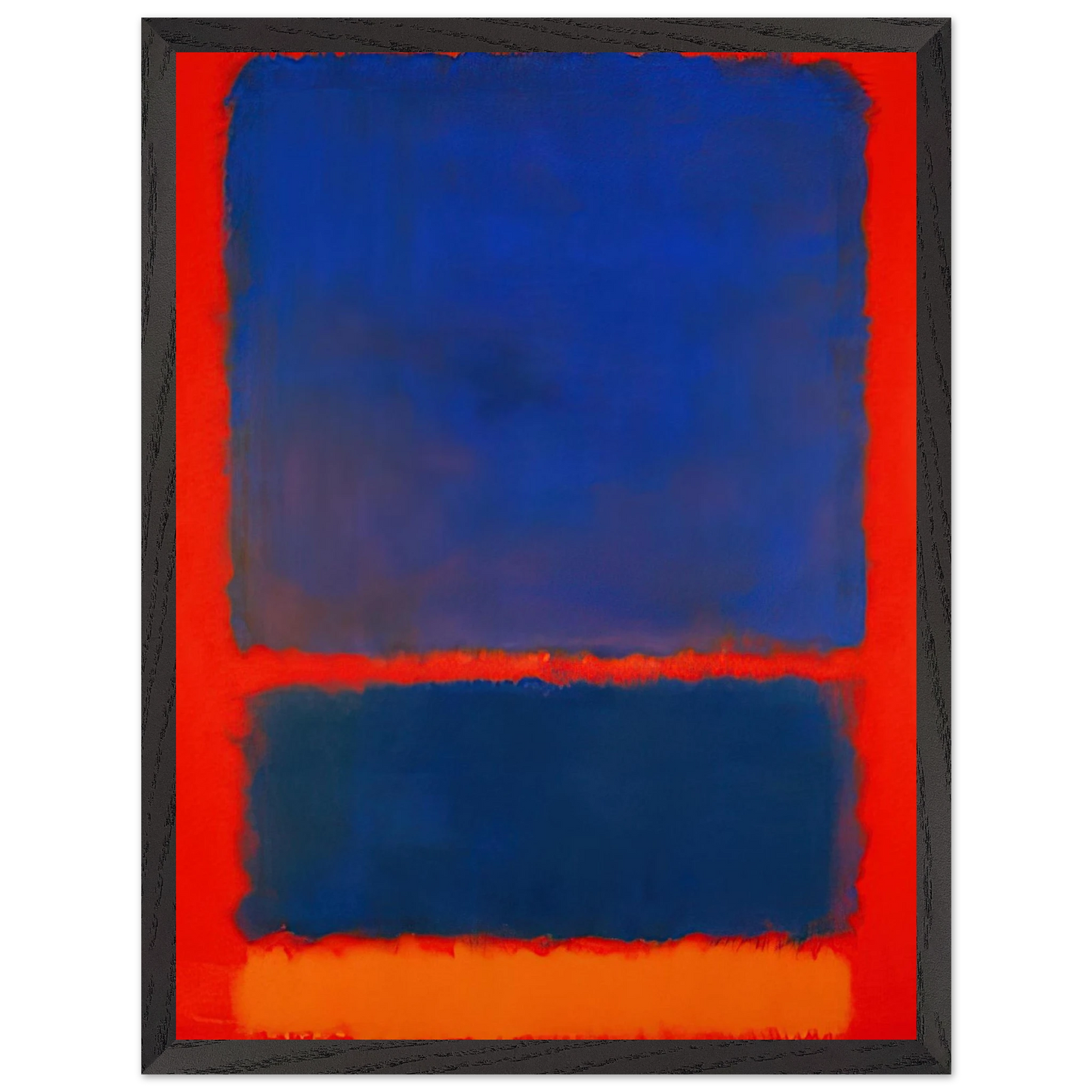 Mark Rothko - Blue, Orange, Red - 1961 Wall Art - 60x80 cm / 24x32 inches - Premium Wooden Framed Poster With Fine Art Paper-canvas - White frame