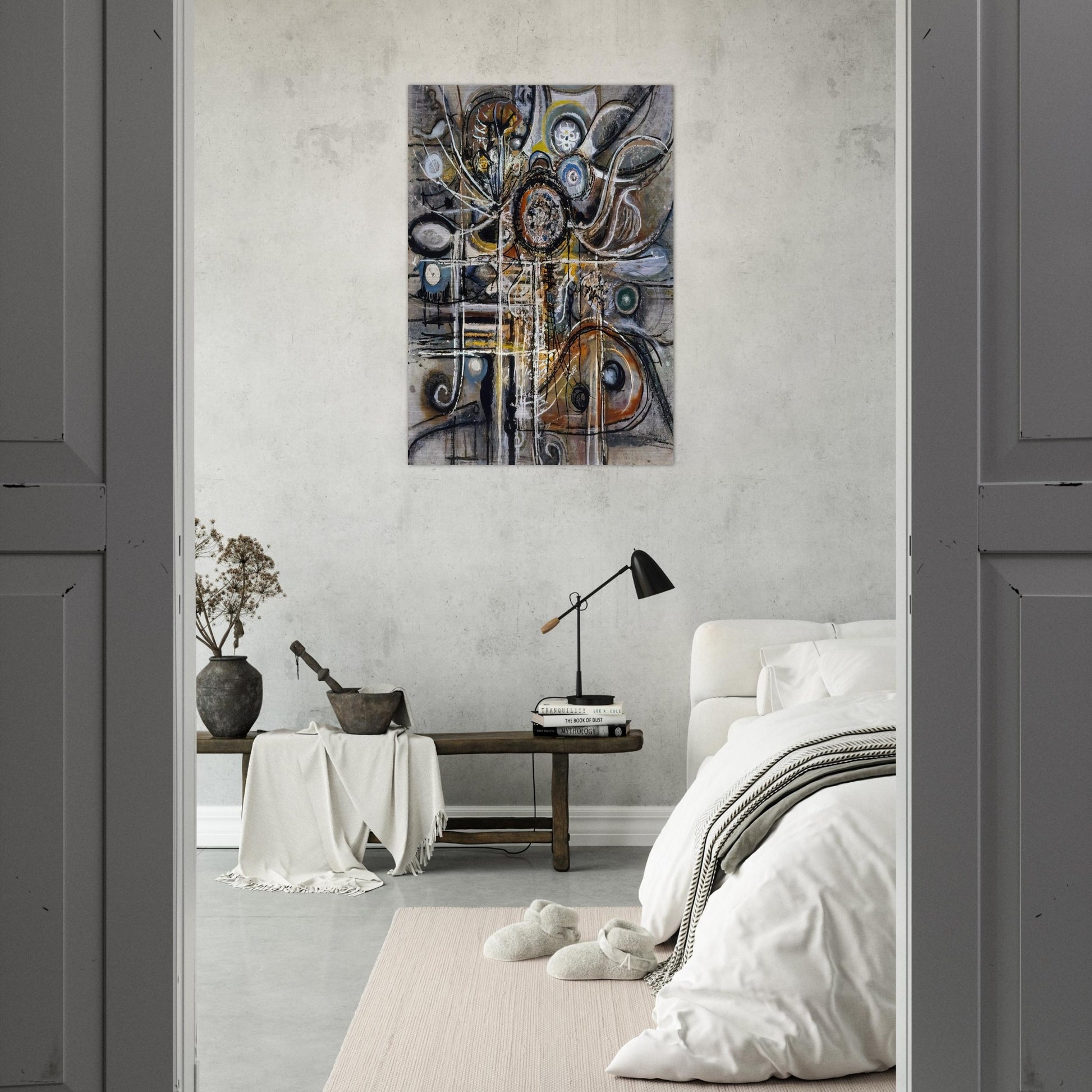 The Center - Richard Pousette-Dart Brushed Aluminum Print - 70x100 cm / 28x40 inches | Richard Pousette-Dart Aluminum Print | Richard Pousette-Dart Prints