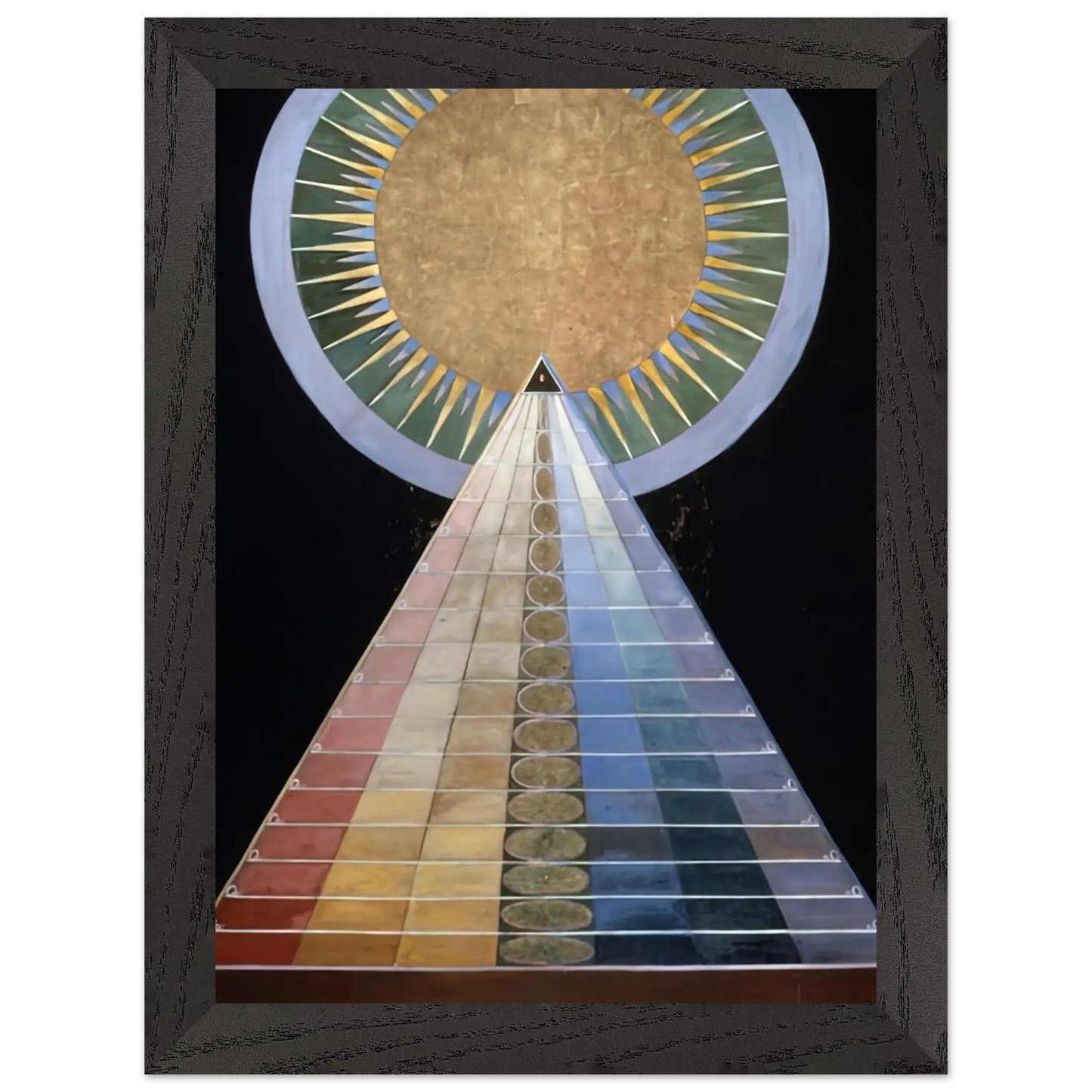 Hilma af Klint - ALTAR PAINTING 1915 Wall art - A3 (29.7 x 42  cm) - Premium Wooden Framed Poster With Fine Art Paper - Black frame