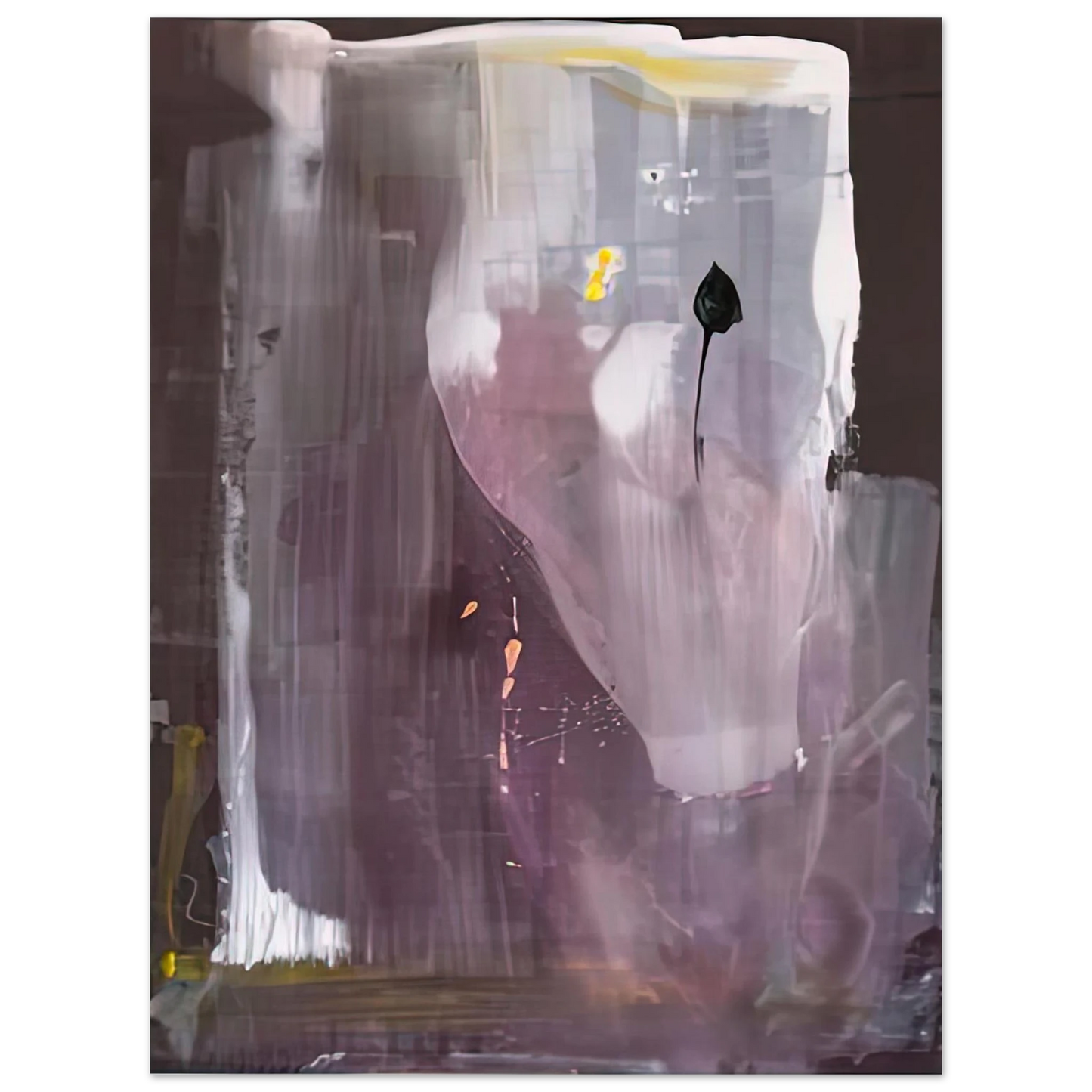 Helen Frankenthaler - Portrait of Margaretha Trip, 1980- Wall Art - 30x40 cm / 12x16 inches - Premium Wooden Framed Poster With Fine Art Paper-canvas - White frame