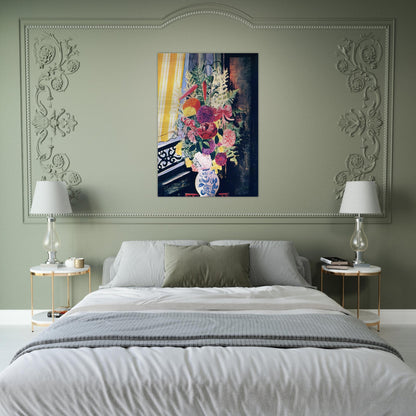 BOUQUET OF VARIOUS FLOWERS 1927 - Moise Kisling Brushed Aluminum Print - 70x100 cm / 28x40 inches | Moise Kisling Aluminum Print | Moise Kisling Prints