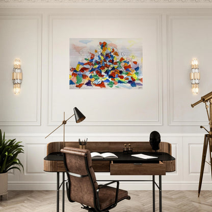 Color Abstraction - 1967 - Robert Goodnough Brushed Aluminum Print - 70x100 cm / 28x40 inches | Robert Goodnough Aluminum Print | Robert Goodnough Prints