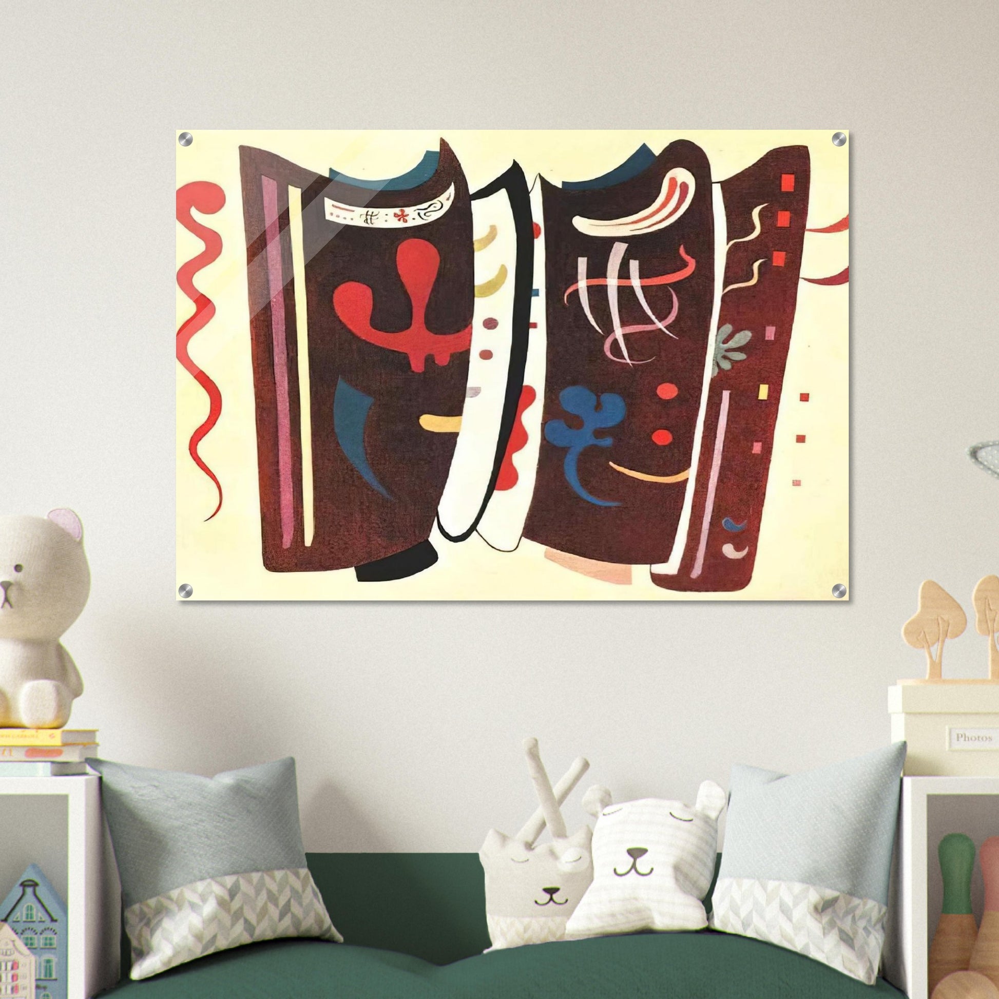 BROWN WITH SUPPLEMENT 1935 - Wassily Kandinsky Acrylic Print - 70x100 cm / 28x40″ inches