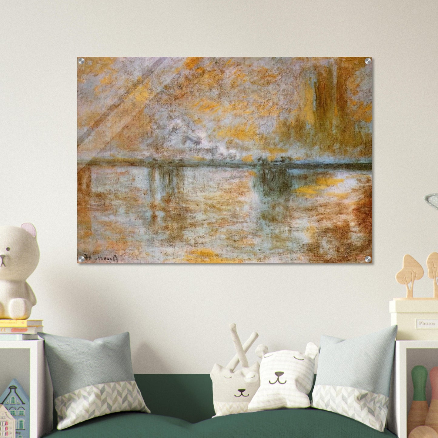 Charing Cross Bridge 3 - claude monet Acrylic Print - 70x100 cm / 28x40″ inches