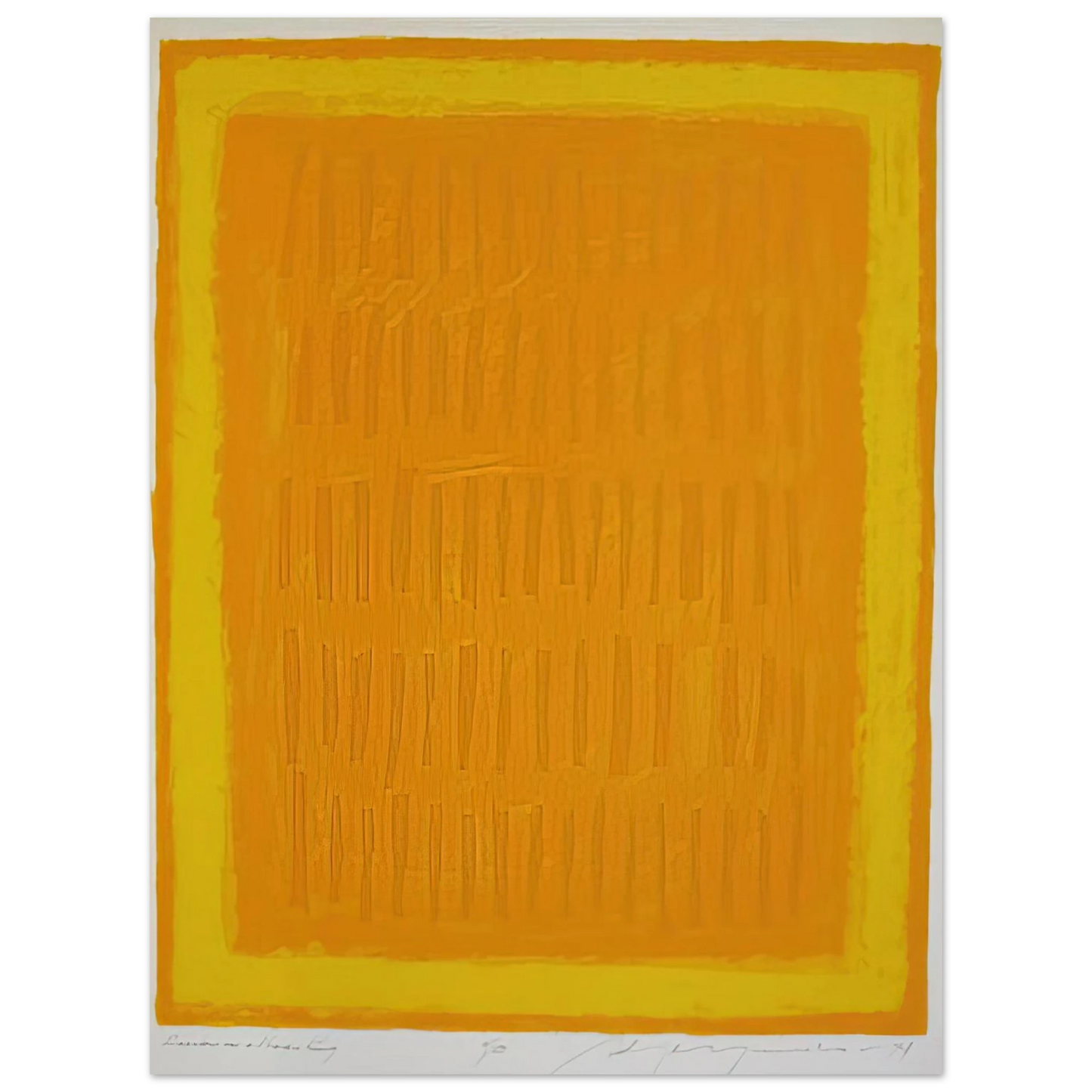 Adja Yunkers - Requiem for a Virgin King - 1974  75x100 cm / 30x40inches Fine Art Poster