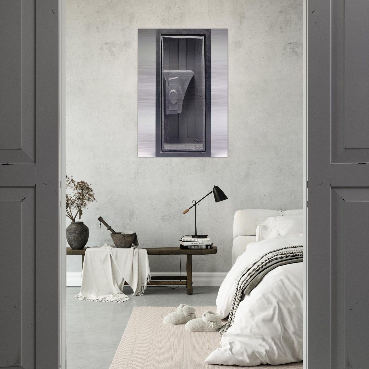 VOYAGE NO II - Louise Nevelson Brushed Aluminum Print - 70x100 cm / 28x40 inches | Louise Nevelson Aluminum Print | Louise Nevelson Prints