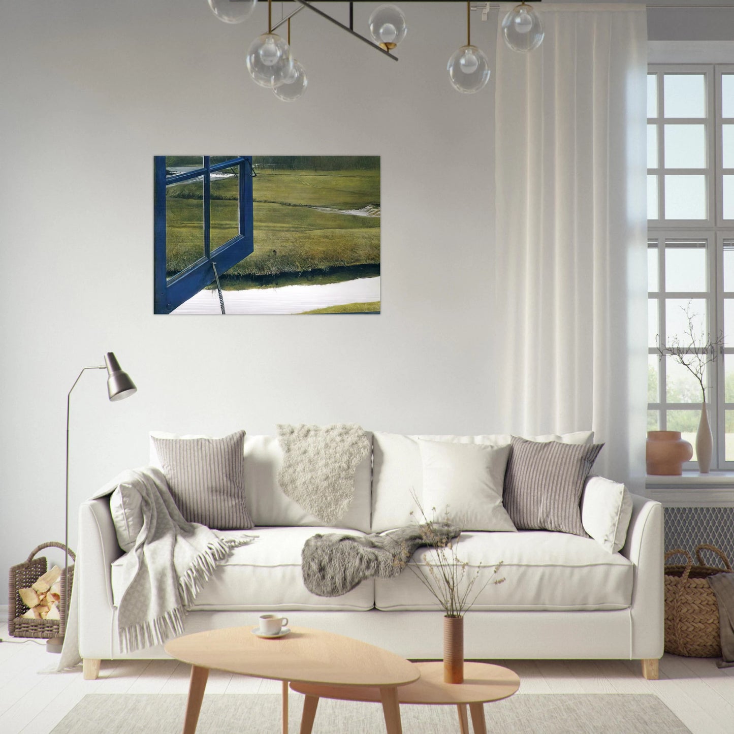 LOVE IN THE AFTERNOON - Andrew Wyeth Brushed Aluminum Print - 70x100 cm / 28x40 inches | Andrew Wyeth Aluminum Print | Andrew Wyeth Prints