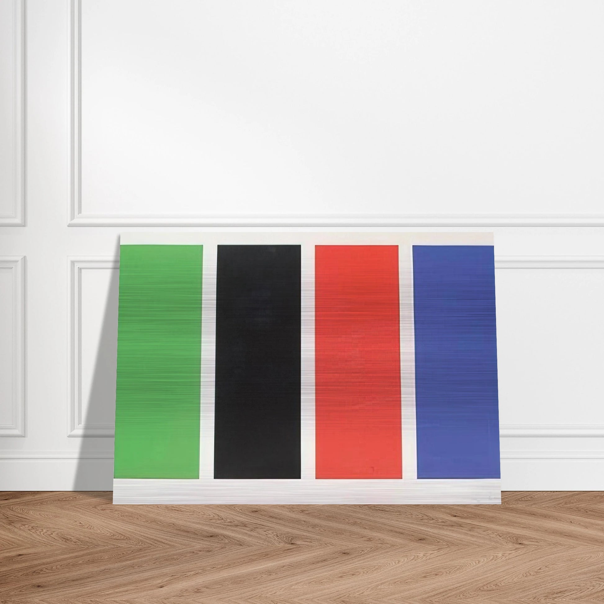 Four Panels - Ellsworth Kelly Brushed Aluminum Print - 70x100 cm / 28x40 inches | Ellsworth Kelly Aluminum Print | Ellsworth Kelly Prints