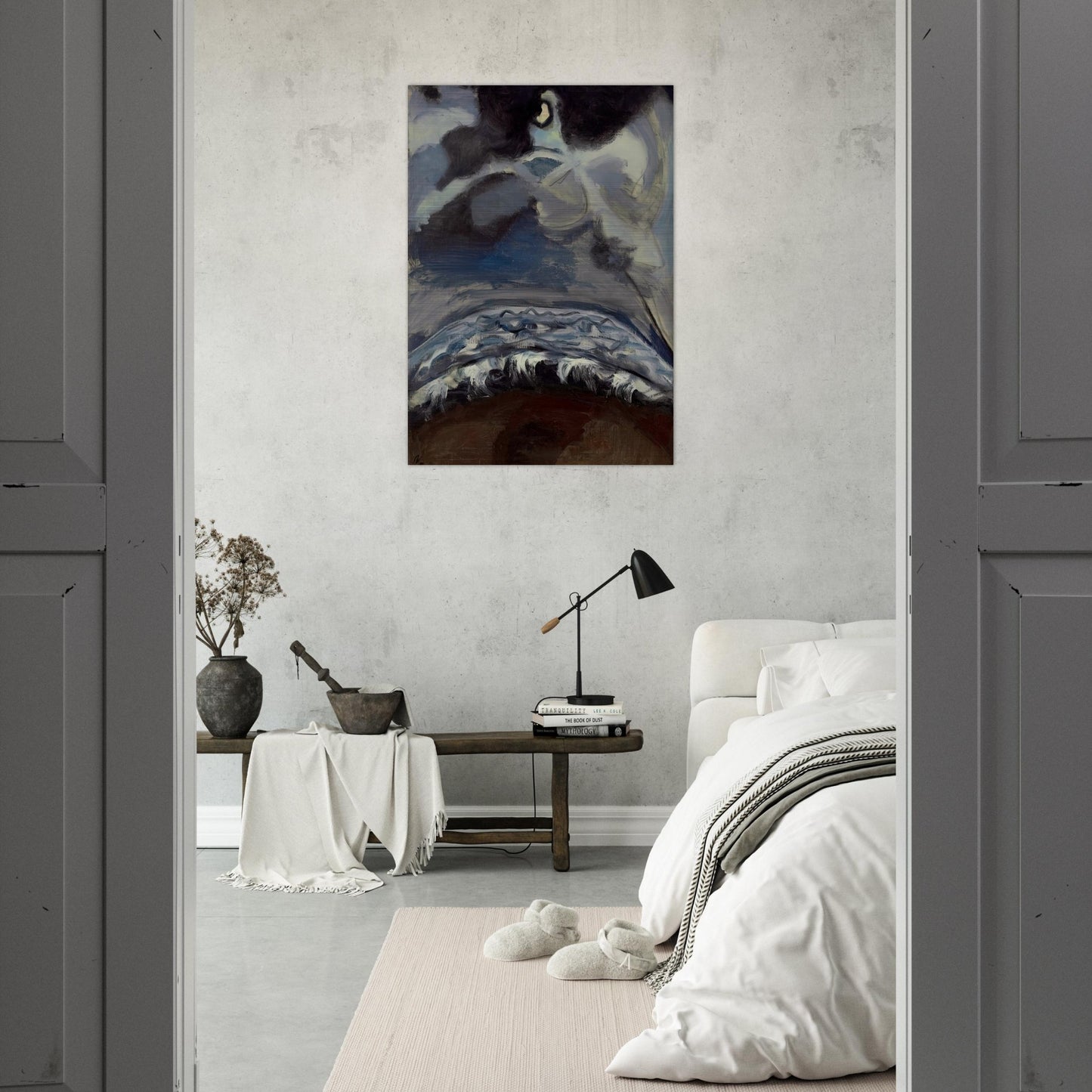 The Sea - Alice Neel Brushed Aluminum Print - 70x100 cm / 28x40 inches | Alice Neel Aluminum Print | Alice Neel Prints