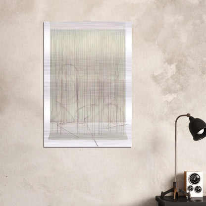 ESCRITURA ROSA PANTA - Jesus Rafael Soto Brushed Aluminum Print - 70x100 cm / 28x40 inches | Jesus Rafael Soto Aluminum Print | Jesus Rafael Soto Prints