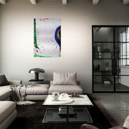 Untitled  SF-315  - Sam Francis Brushed Aluminum Print - 70x100 cm / 28x40 inches | Sam Francis Aluminum Print | Sam Francis Prints