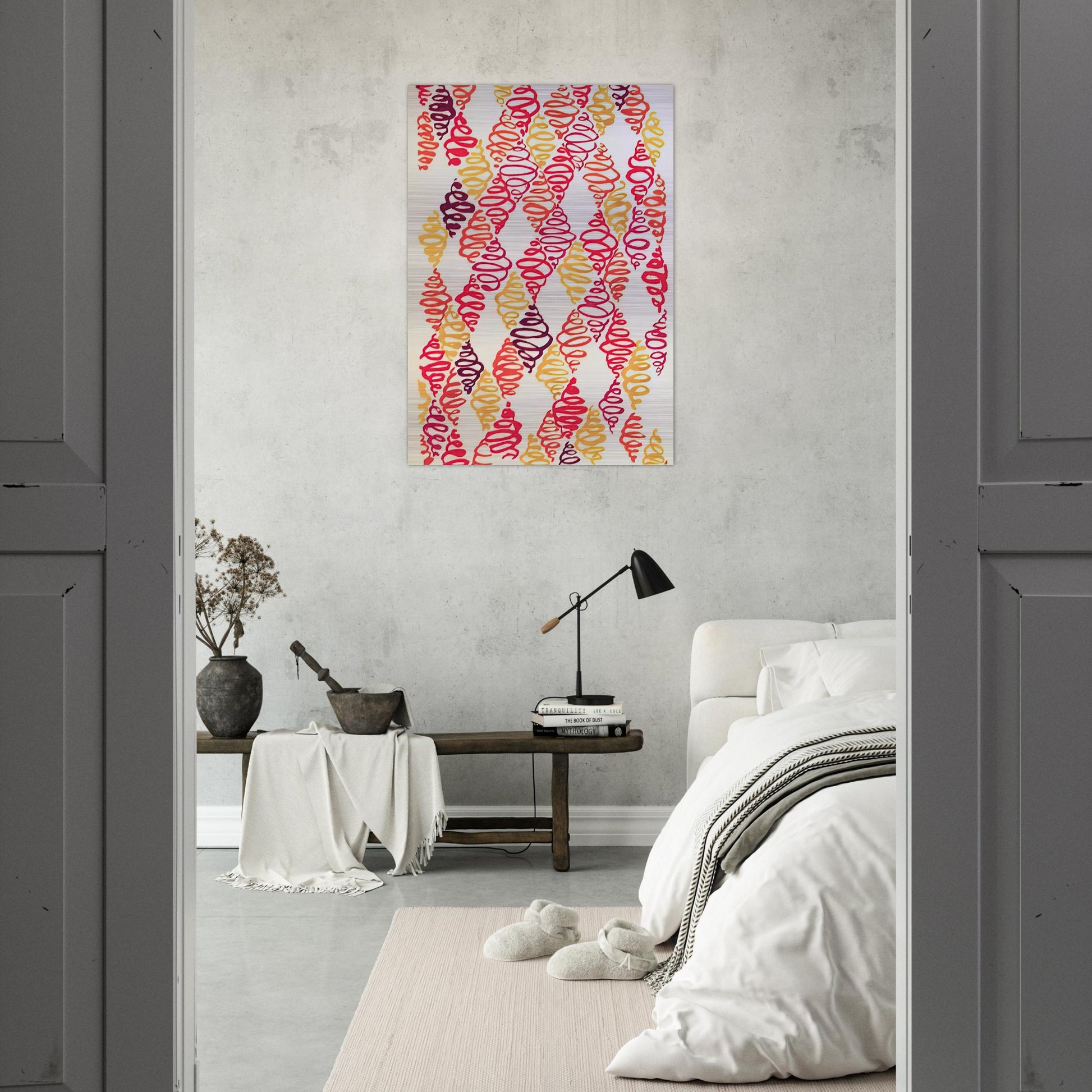 COMPOSITION 32 - Sonia Delaunay Brushed Aluminum Print - 70x100 cm / 28x40 inches | Sonia Delaunay Aluminum Print | Sonia Delaunay Prints