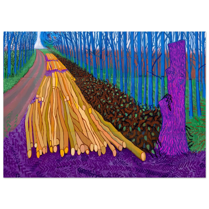 David Hockney - David Hockney Wall art - 30x40 cm / 12x16 Inches - Premium Wooden Framed Poster With Fine Art Paper - White frame