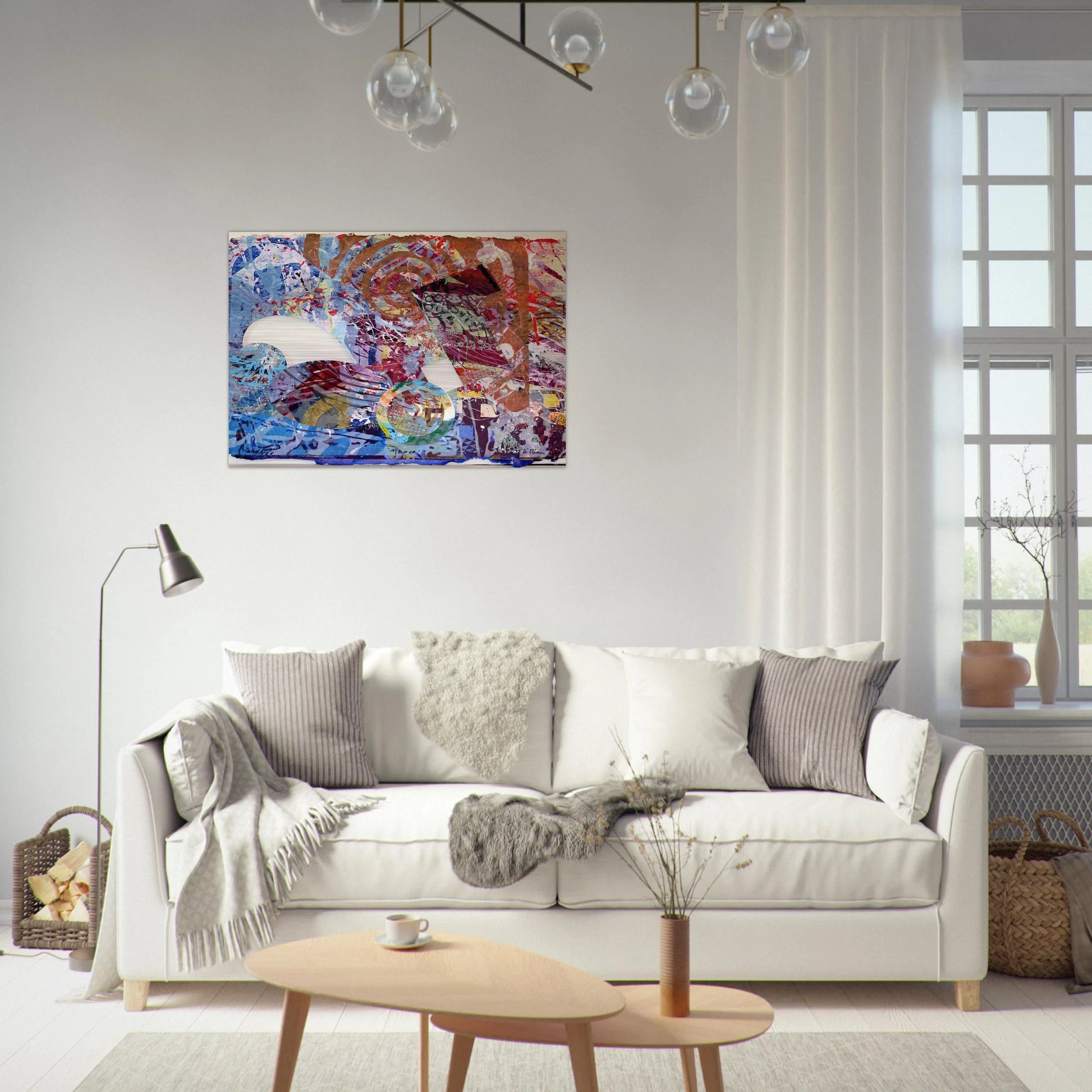 Manet II - Sam Gilliam Brushed Aluminum Print - 70x100 cm / 28x40 inches | Sam Gilliam Aluminum Print | Sam Gilliam Prints