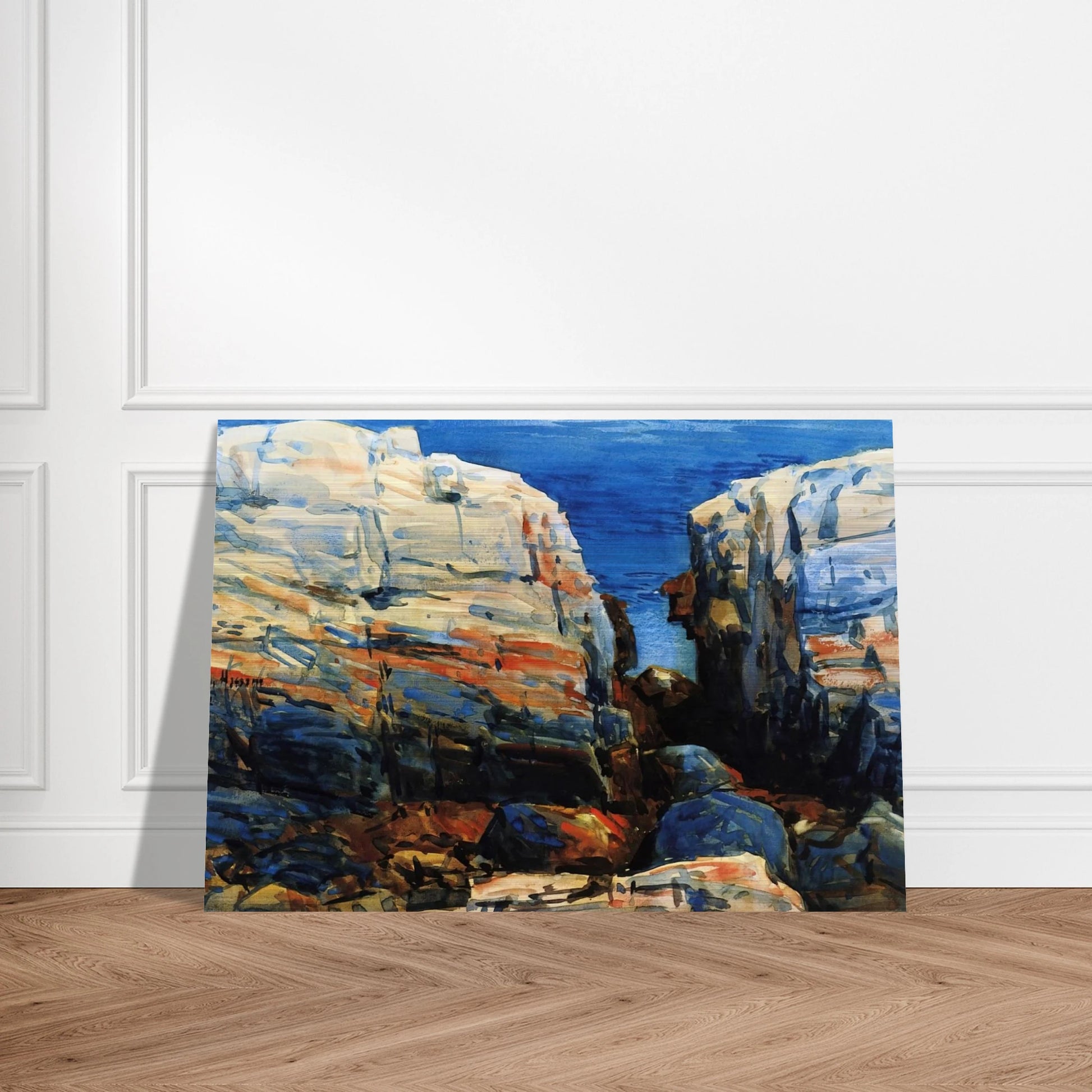 The Gorge, Appledore - Childe Hassam Brushed Aluminum Print - 70x100 cm / 28x40 inches | Childe Hassam Aluminum Print | Childe Hassam Prints