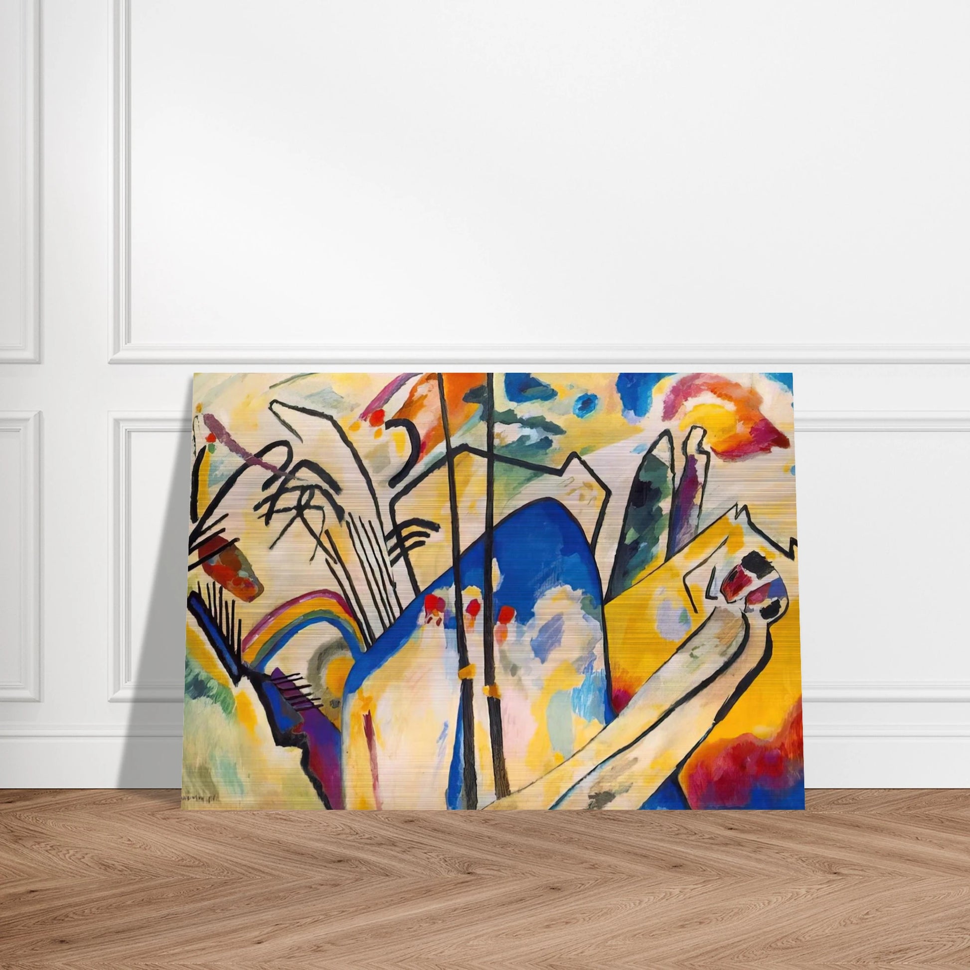 COMPOSITION IV 1911 - Wassily Kandinsky Brushed Aluminum Print - 70x100 cm / 28x40 inches | Wassily Kandinsky Aluminum Print | Wassily Kandinsky Prints
