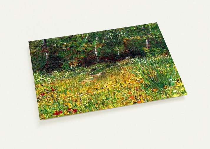Park at Asnieres in Spring By Vincent van Gogh Pack of 10 Post Cards | Vincent van Gogh Post Cards | A6 (10.5 x 14.8 cm) - 4.1 x 5.8 inches