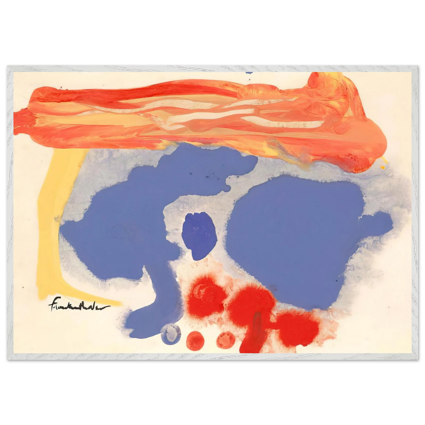 Helen Frankenthaler - Summerscene, Provincetown - 1961 Wall art - 40x50 cm / 16x20 inches - Fine Art Poster-canvas - -