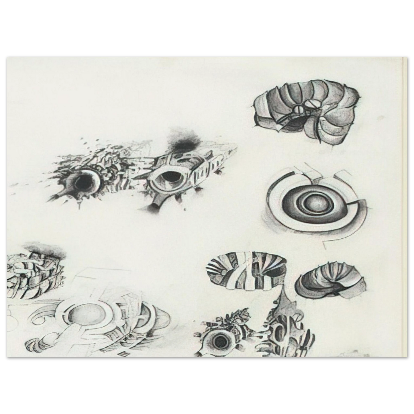 Lee Bontecou - UNTITLED 1961 1  75x100 cm / 30x40inches Fine Art Poster