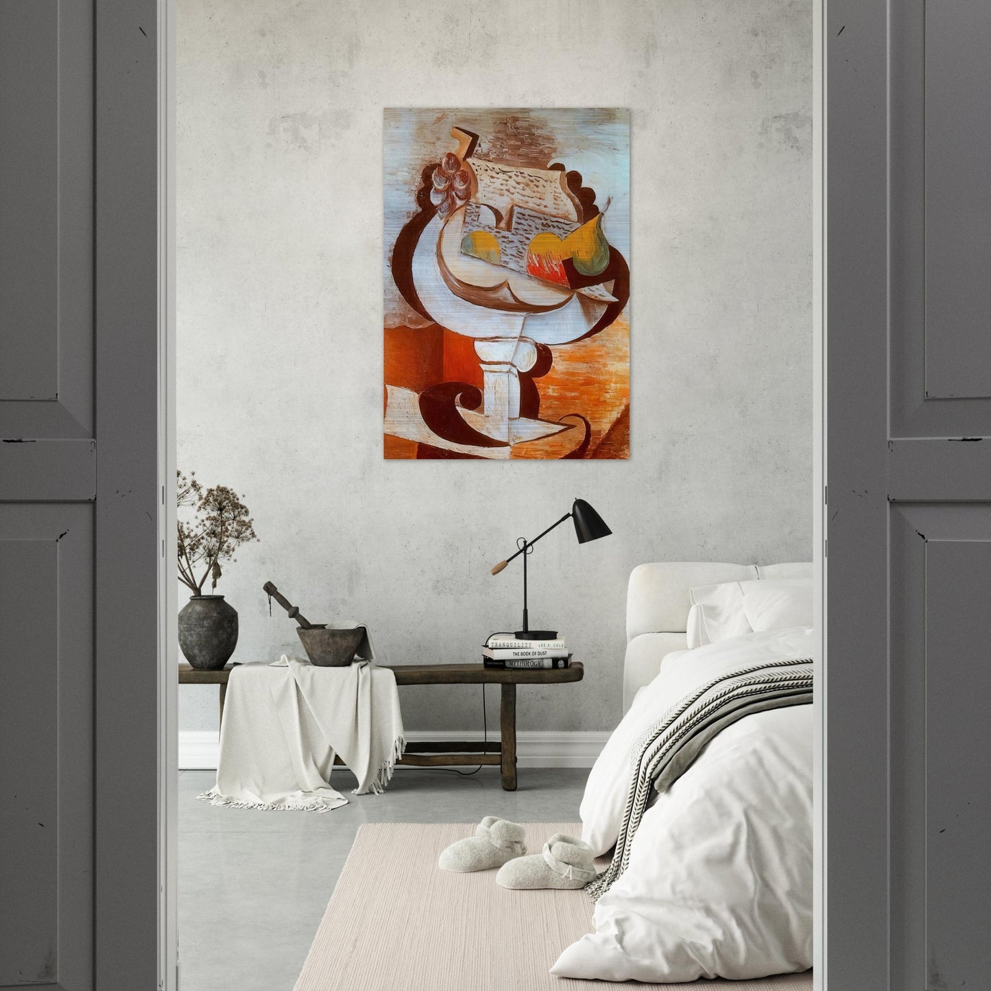 Fruit dish - Pablo Picasso Brushed Aluminum Print - 70x100 cm / 28x40 inches | Pablo Picasso Aluminum Print | Pablo Picasso Prints