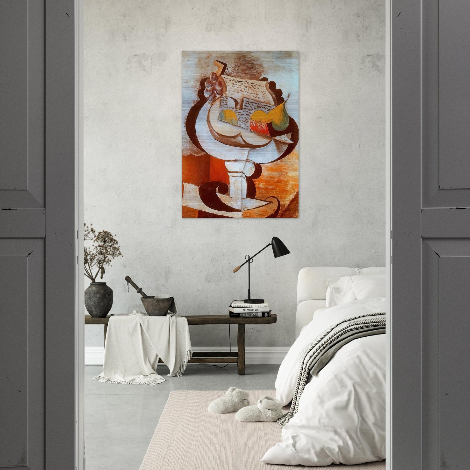 Fruit dish - Pablo Picasso Brushed Aluminum Print - 70x100 cm / 28x40 inches | Pablo Picasso Aluminum Print | Pablo Picasso Prints