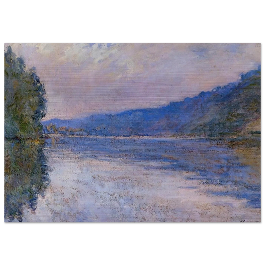 The Seine at Port-Villez - claude monet Brushed Aluminum Print - 70x100 cm / 28x40 inches | claude monet Aluminum Print | claude monet Prints