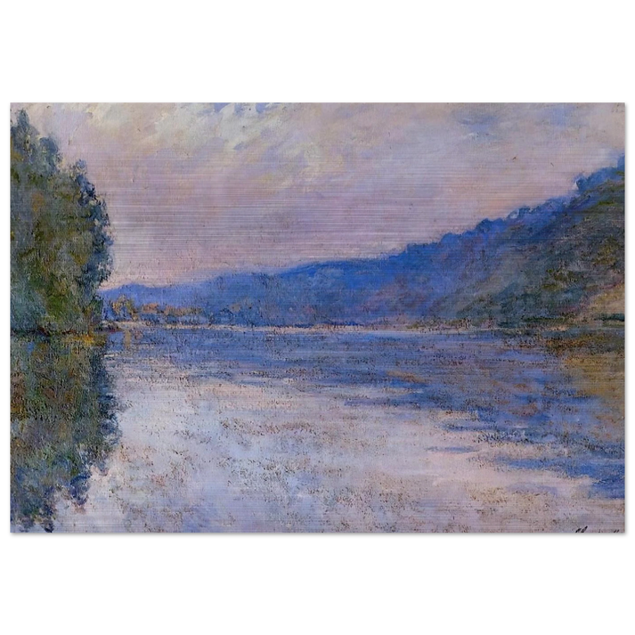 The Seine at Port-Villez - claude monet Brushed Aluminum Print - 70x100 cm / 28x40 inches | claude monet Aluminum Print | claude monet Prints