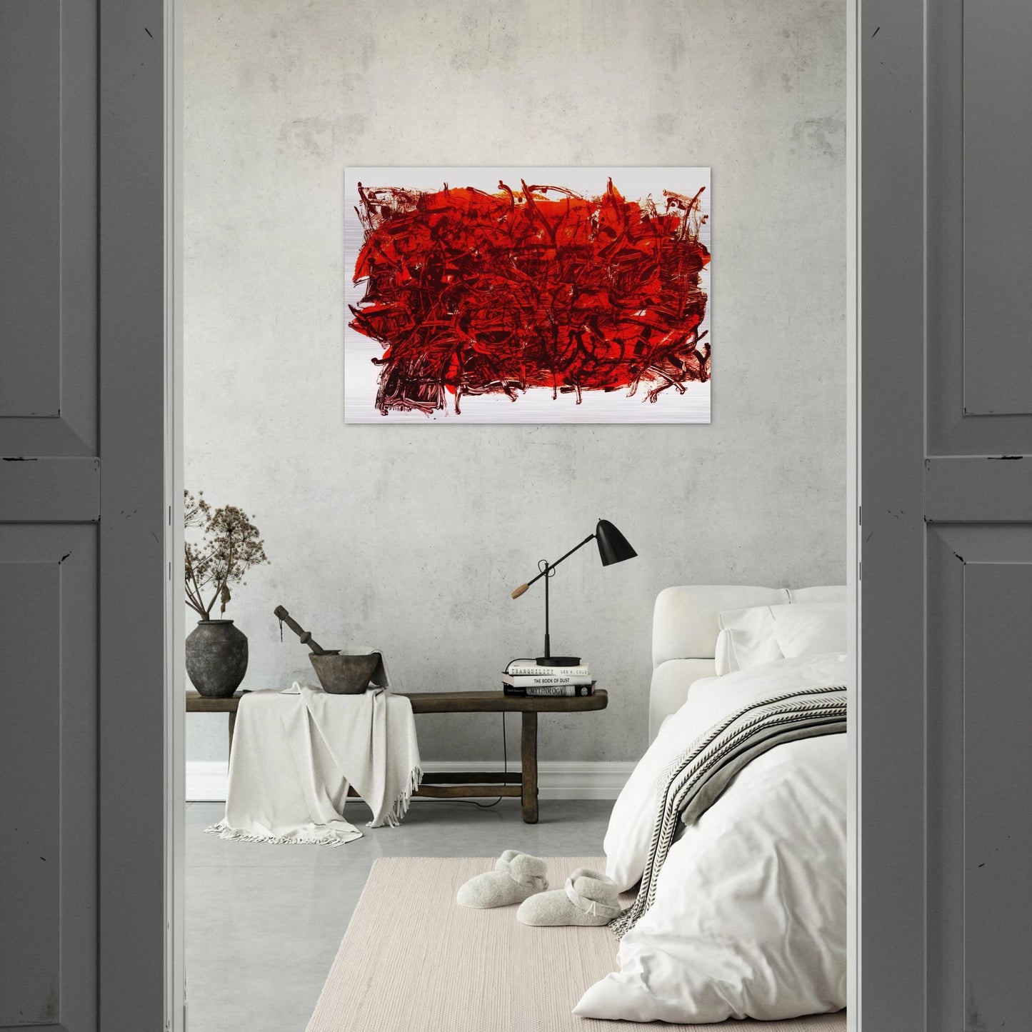 Leaves III - Jean-Paul Riopelle Brushed Aluminum Print - 70x100 cm / 28x40 inches | Jean-Paul Riopelle Aluminum Print | Jean-Paul Riopelle Prints