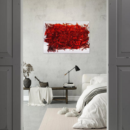 Leaves III - Jean-Paul Riopelle Brushed Aluminum Print - 70x100 cm / 28x40 inches | Jean-Paul Riopelle Aluminum Print | Jean-Paul Riopelle Prints