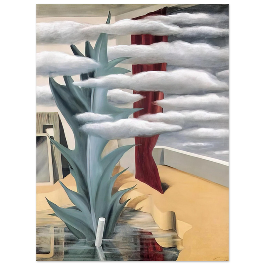 Rene Magritte - AFTER THE WATER THE CLOUDS 1926  75x100 cm / 30x40inches Fine Art Poster