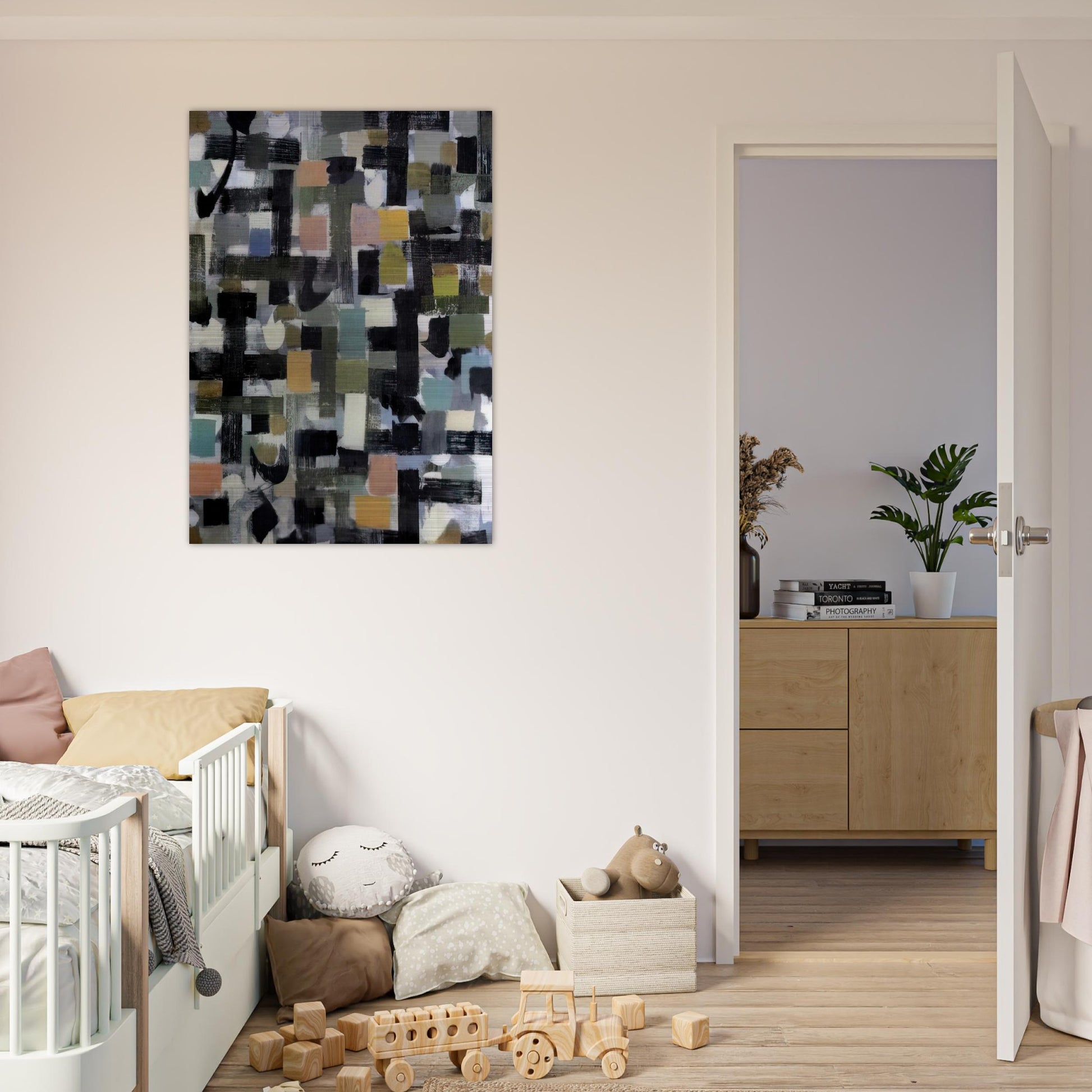Number 13 - 1952 - Bradley Walker Tomlin Brushed Aluminum Print - 70x100 cm / 28x40 inches | Bradley Walker Tomlin Aluminum Print | Bradley Walker Tomlin Prints