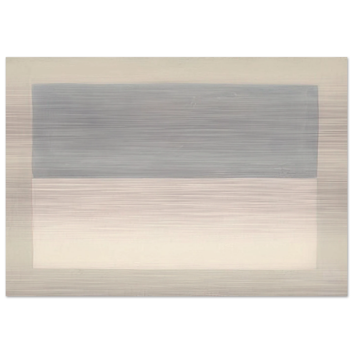 Rain  Study  - Agnes Martin Brushed Aluminum Print - 70x100 cm / 28x40 inches | Agnes Martin Aluminum Print | Agnes Martin Prints