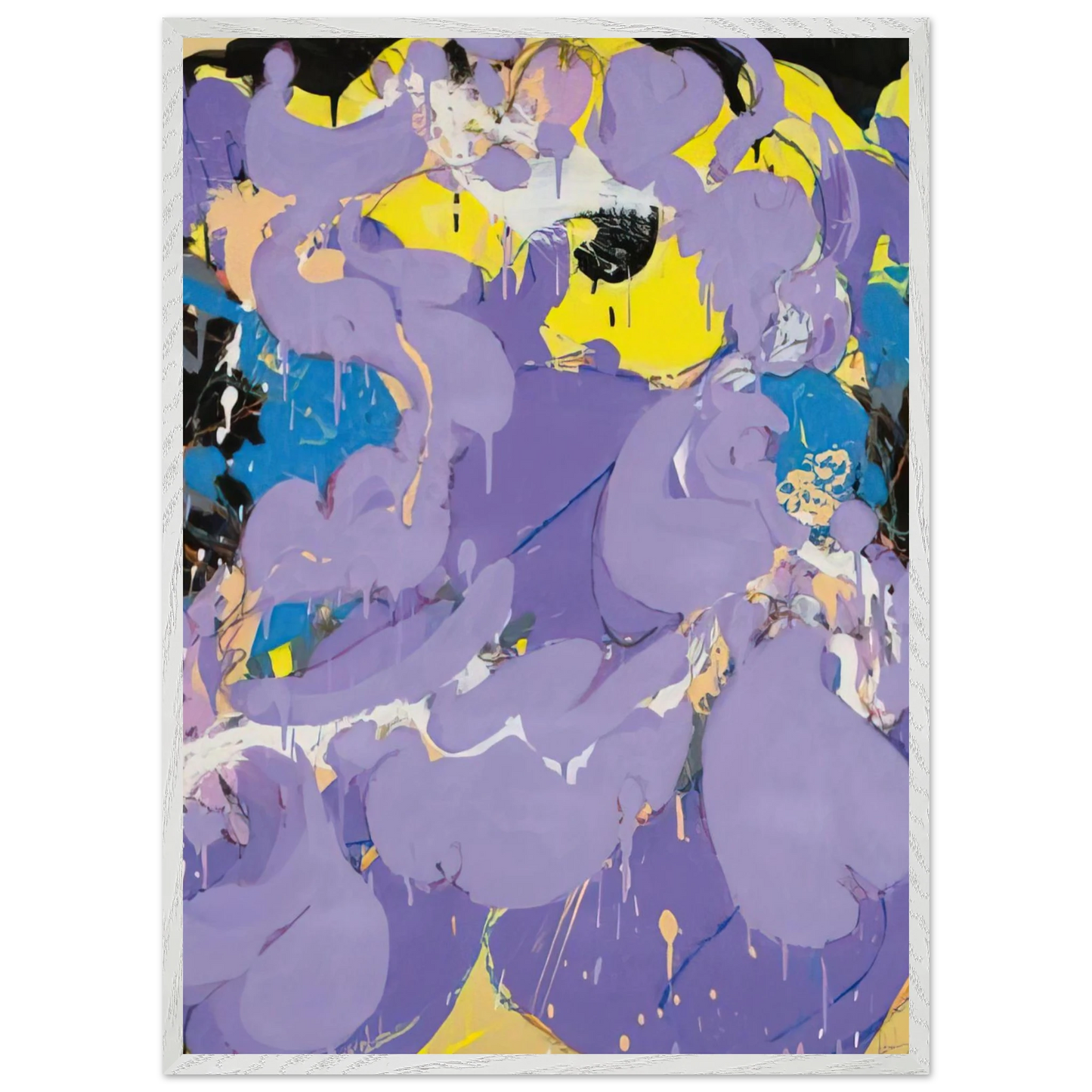 Helen Frankenthaler - Untitled - 1978 Wall art - 27x35 cm / 11x14 inches - Premium Wooden Framed Poster With Fine Art Paper-canvas - Wood frame