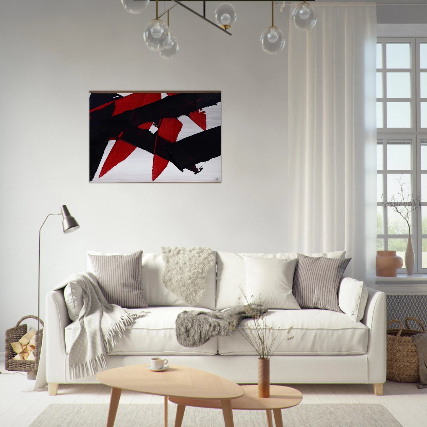 UNTITLED 2007 - Luis Feito Brushed Aluminum Print - 70x100 cm / 28x40 inches | Luis Feito Aluminum Print | Luis Feito Prints
