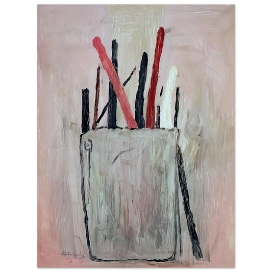 Philip Guston - BRUSHES 1969  75x100 cm / 30x40inches Fine Art Poster