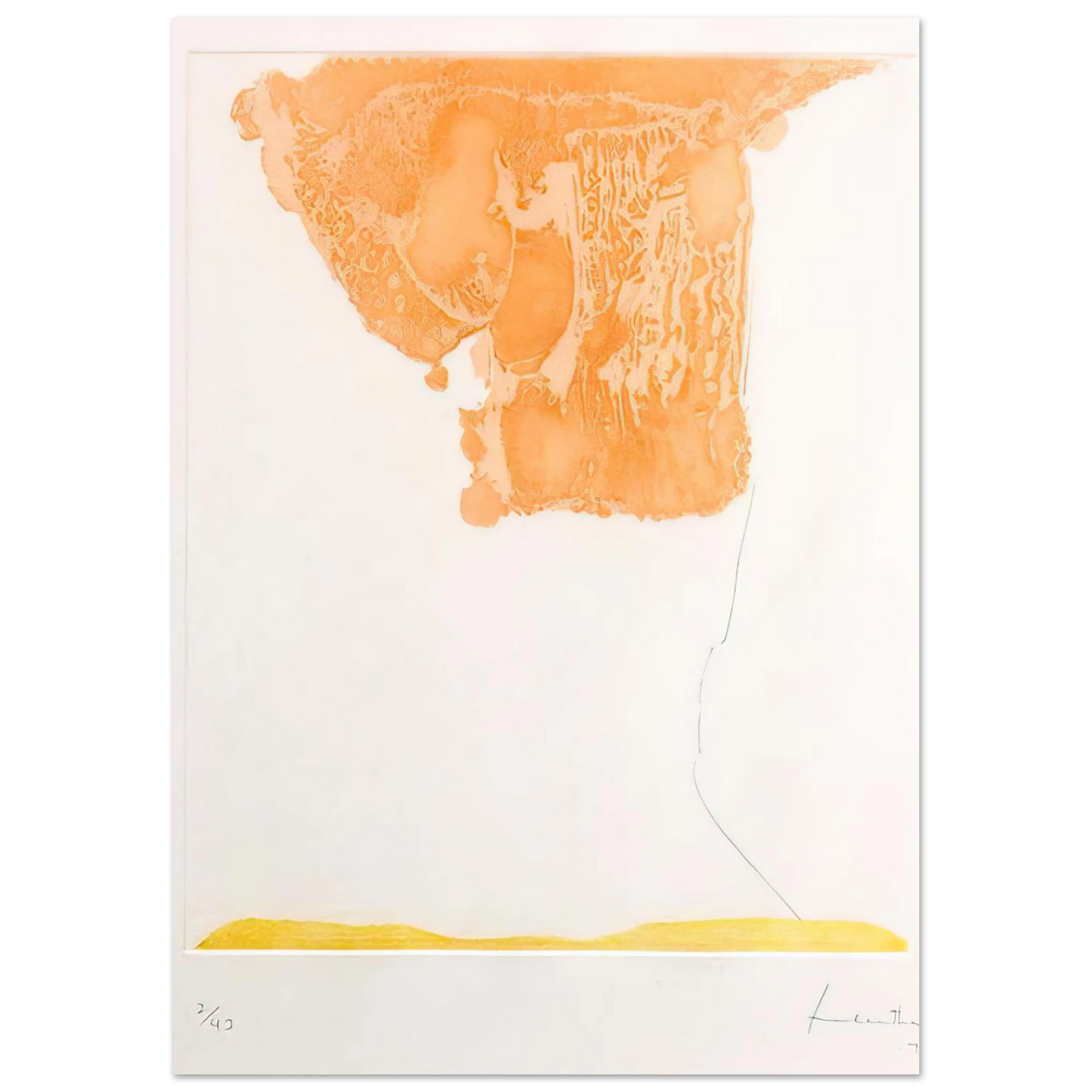 Helen Frankenthaler - Pranzo Italiano - 1973 Wall art - 20x25 cm / 8x10 inches - Premium Wooden Framed Poster With Fine Art Paper-canvas - Wood frame