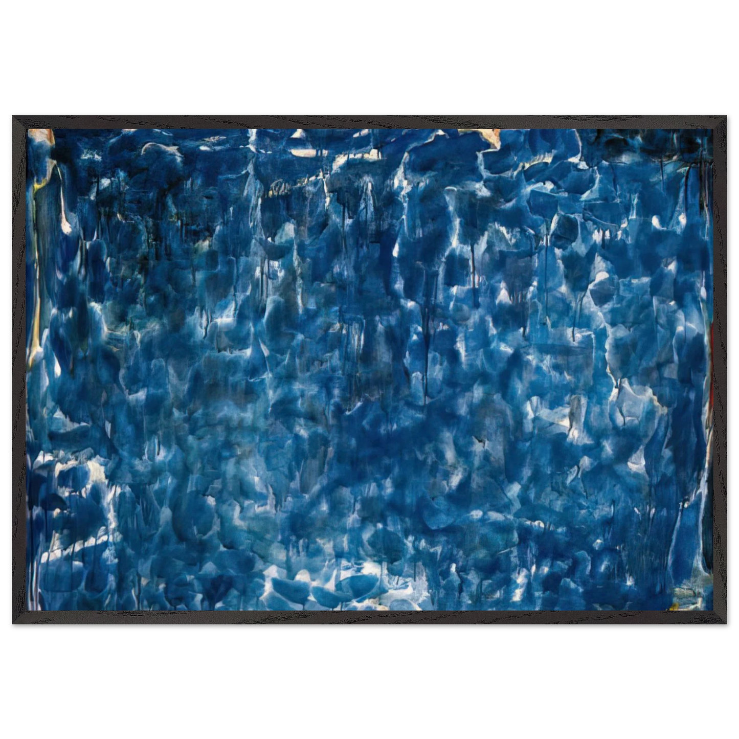 Untitled  SFP53-31  - Sam Francis 70x100 cm / 28x40 inches Framed Art Print – Black Wooden Frame