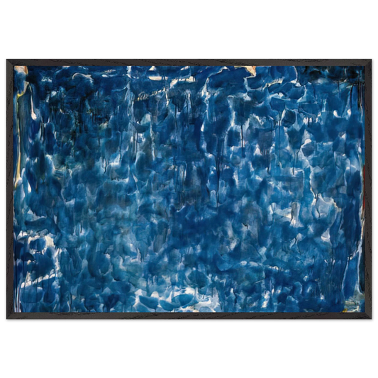 Untitled  SFP53-31  - Sam Francis 70x100 cm / 28x40 inches Framed Art Print – Black Wooden Frame
