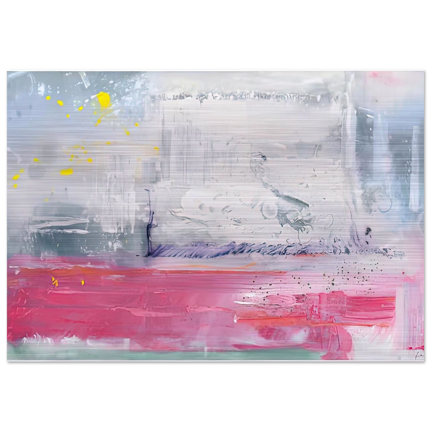 Hot Ice, 1990- - Helen Frankenthaler Brushed Aluminum Print - 70x100 cm / 28x40 inches | Helen Frankenthaler Aluminum Print | Helen Frankenthaler Prints