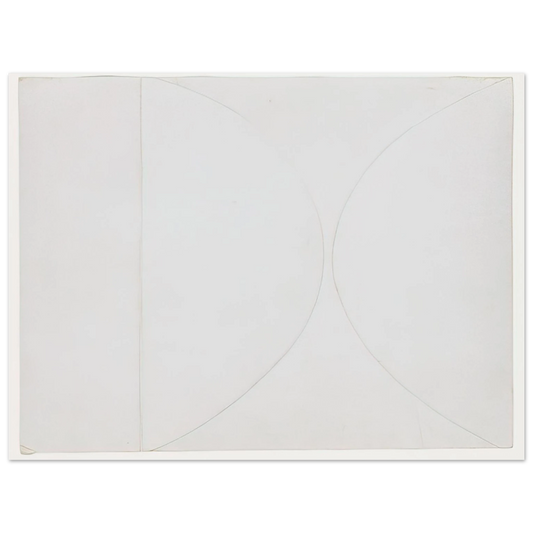 Ellsworth Kelly - White on White  75x100 cm / 30x40inches Fine Art Poster